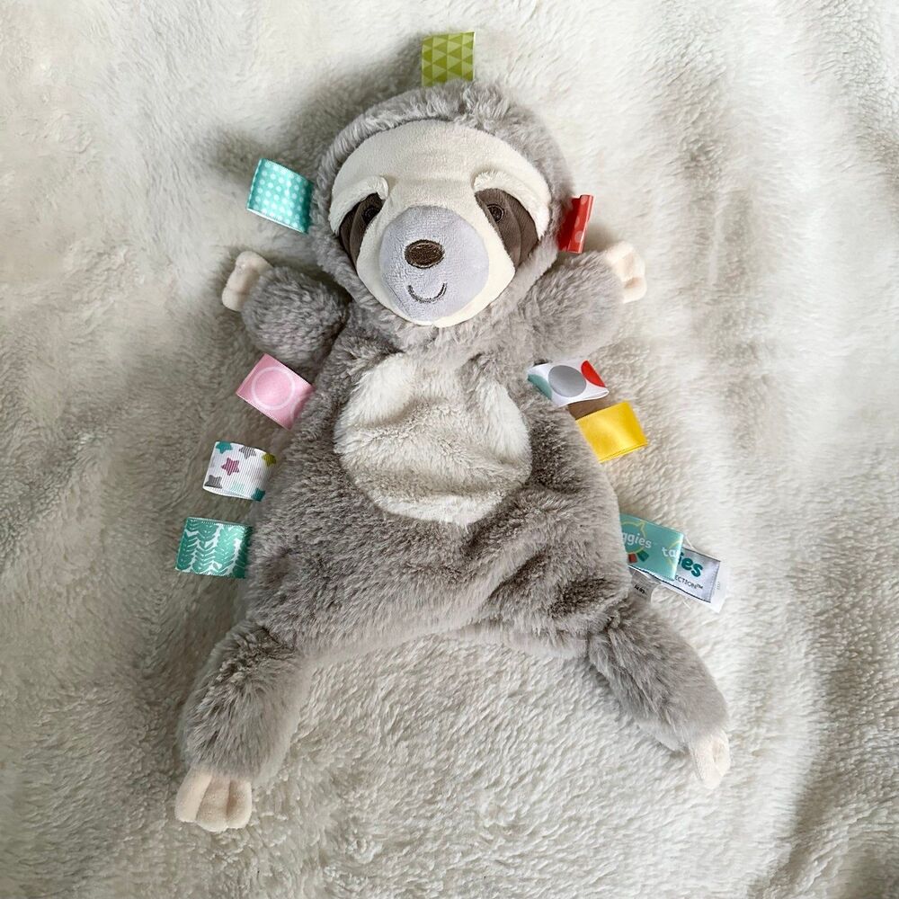 Mary Meyer Taggies Sloth Plush Lovey 13” Stuffed Animal Baby Soother Security